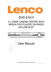 LENCO DVD-519 H User Manual