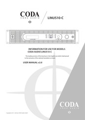 Coda LINUS10-C User Manual