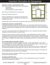 Outdoor living today Garden In A Box Assembly Manual