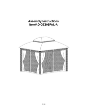 Sunjoy D-GZ806PAL-A Assembly Instructions Manual