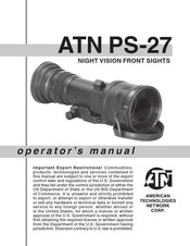 ATN PS-27 Operator's Manual