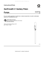 Graco SaniForce 24R047 Instructions - Parts Manual