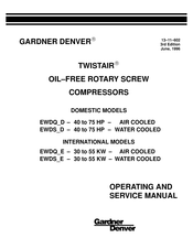 Gardner Denver TWISTAIR EWDS D Operating And Service Manual
