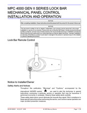 MPC 4000 GEN II Series Additional Instructions For Installation And Operation