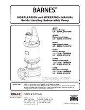 Barnes 6SHM Installation And Operation Manual