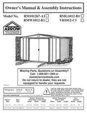 Arrow HM101267-A1 Owner's Manual & Assembly Instructions