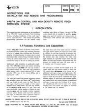 Vicon VPST 1 Instructions Manual