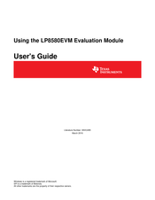Texas Instruments LP8580EVM User Manual