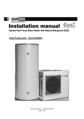 Sanden GUS-A45HPA Installation Manual