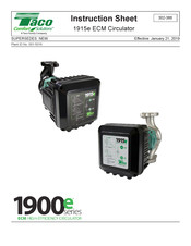 Taco Comfort Solutions 1915e-F Instruction Sheet