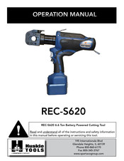 SPARTACO Huskie Tools REC-S620 Operation Manual