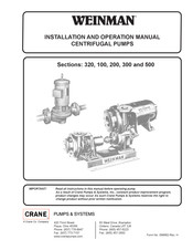 Crane WEINMAN 200 Installation And Operation Manual