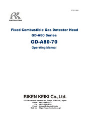 Riken Keiki GD-A80 Series Operating Manual