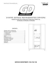 Gardner Denver 9VXRD1250 Instruction Manual
