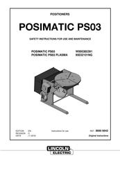 Lincoln Electric POSIMATIC PS03 Safety Instruction For Use And Maintenance