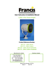 Francis A6173 User Instruction & Installation Manual