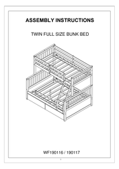 overstock WF190116 Assembly Instructions Manual