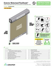 Draper FlexShade Instructions Installation & Operation
