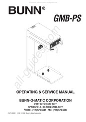 Bunn GMB-PS Operating & Service Manual