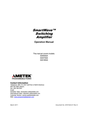 Ametek SmartWave SW5550A Operation Manual