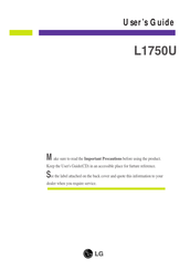 LG L1750U User Manual