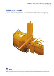BIFFI ALGAS-MHP Installation, Operation And Maintenance Manual