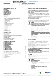 ebm-papst A3G910-AS22-01 Operating Instructions Manual