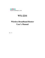 Getek WX-2211 User Manual