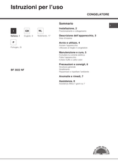 Hotpoint BF 3022 NF Operating Instructions Manual