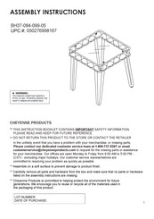 Cheyenne BH37-084-099-05 Assembly Instructions Manual