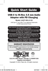 Tripp Lite U437-001-C-V2 Quick Start Manual