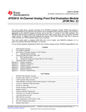 Texas Instruments AFE5816 User Manual