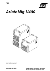 ESAB AristoMig U400 Instruction Manual