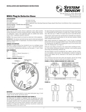 System Sensor B501AP Installation And Maintenance Instructions