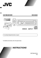 JVC KD-G334 Instructions Manual