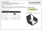 Safavieh Outdoor PAT7049 Quick Start Manual