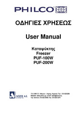 Philco PUF-100W User Manual
