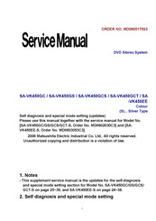 Matsushita Electric SA-VK450GCT Service Manual