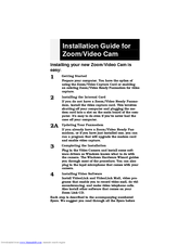 Zoom Digital Camcorder Installation Manual