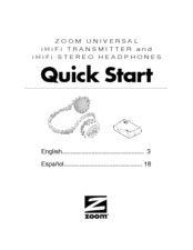 Zoom iHiFi 4360 Quick Start Manual