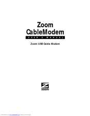 Zoom CableModem Manual