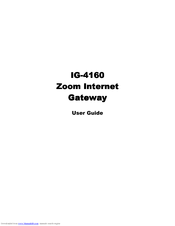 Zoom IG-4160 User Manual