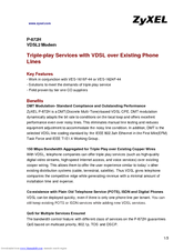 ZyXEL Communications P-872H Specifications