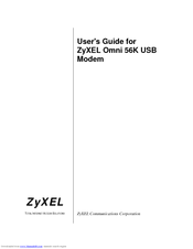 ZyXEL Communications Omni 56K User Manual