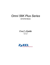 ZyXEL Communications OMNI 56K PLUS - V1.0.0 User Manual