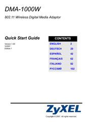ZyXEL Communications DMA-1000W Quick Start Manual
