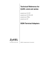 ZyXEL Communications omni.net LCD+M Technical Reference