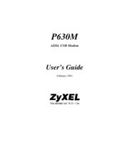 ZyXEL Communications P630M User Manual