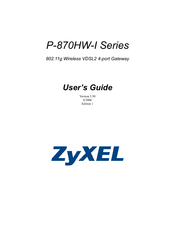 ZyXEL Communications P-870HW-I Series User Manual