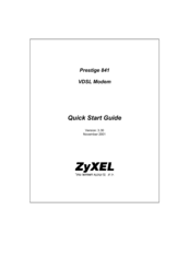 ZyXEL Communications P841C Quick Start Manual
